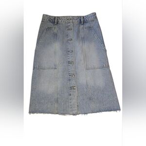 AllSaints Bonnie Denim Midi Skirt